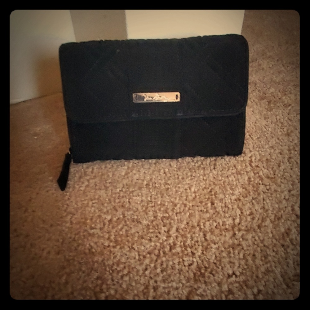 Vera Bradley Black Checkbook Wallet